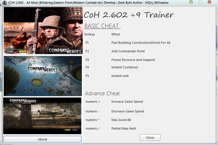 Company Of Heroes Opposing Fronts Trainer 1.0